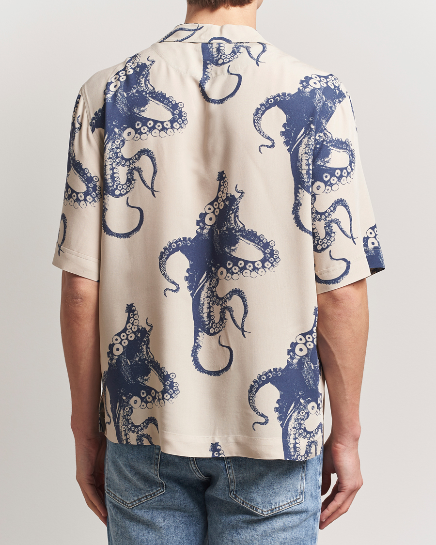 Herren | Hemden | BOSS ORANGE | Lapisy Printed Short Sleeve Shirt Light Beige