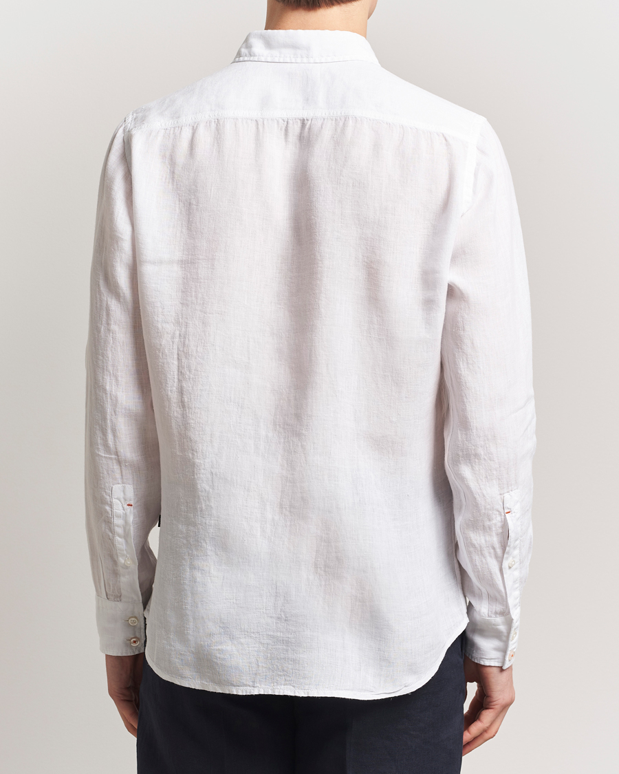 Herren | Hemden | BOSS ORANGE | Relegant Linen Shirt White