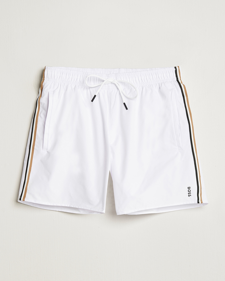 Herren | Badehosen | BOSS BLACK | Iconic Swimshort White