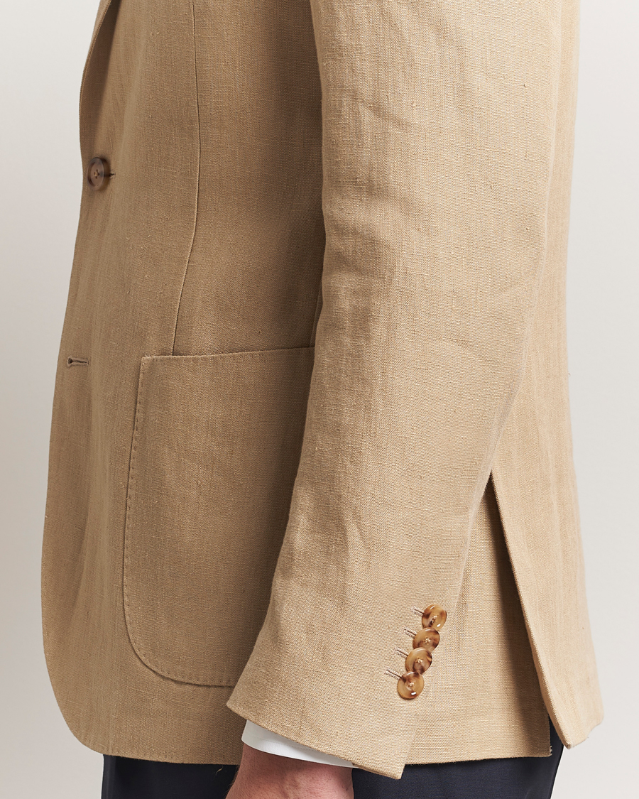 Herren | Sakkos | Lardini | Linen Canvas Blazer Beige