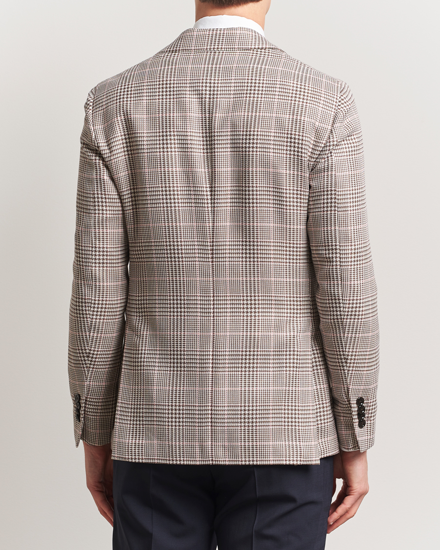 Herren | Sakkos | Lardini | Wool/Cotton Checked Blazer Brown/Pink
