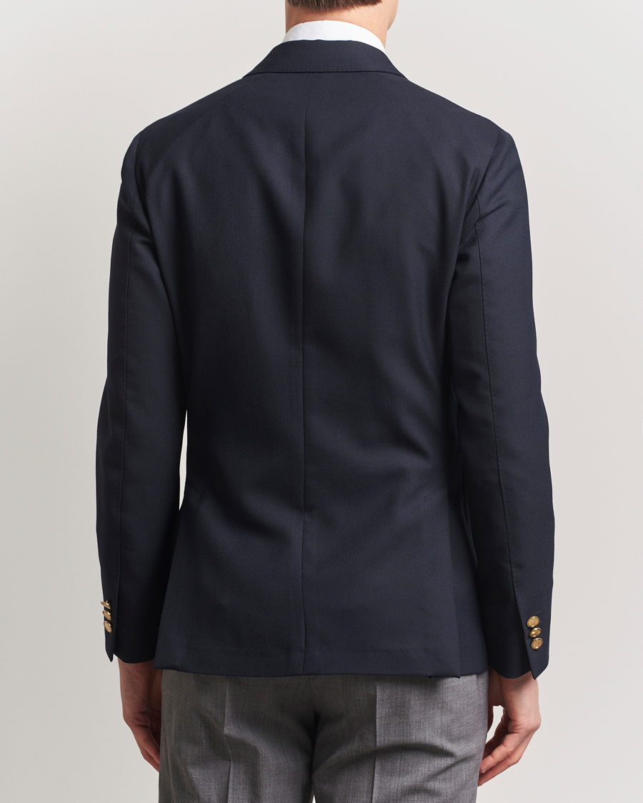 Herren | Sakkos | Lardini | Double Breasted Light Wool Blazer Navy