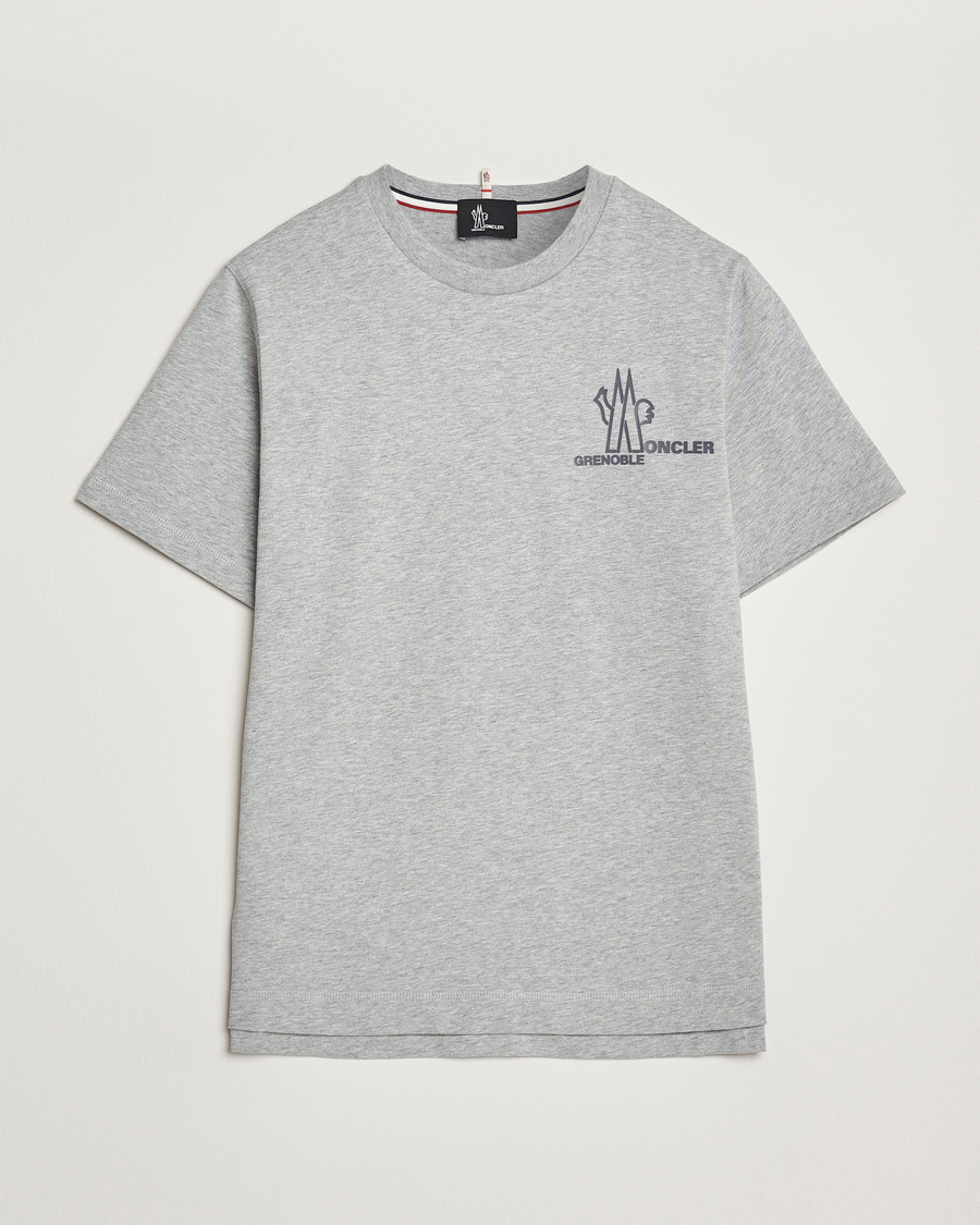 Herren | T-Shirts | Moncler Grenoble | Logo T-Shirt Heather Grey