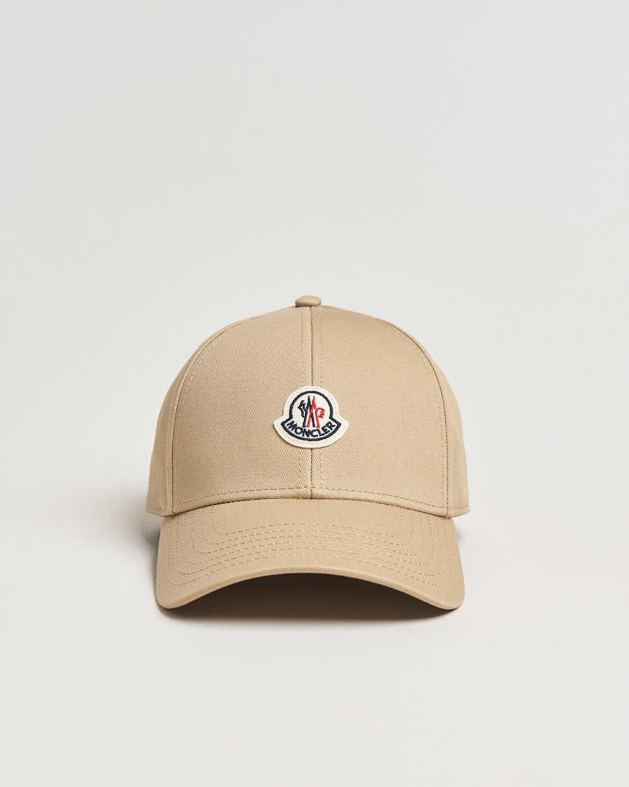 Herren | Moncler Logo Baseball Cap Beige | Moncler | Logo Baseball Cap Beige