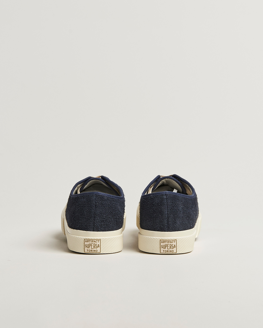 Herren | Superga 2432 Works Hairy Suede Navy | Superga | 2432 Works Hairy Suede Navy
