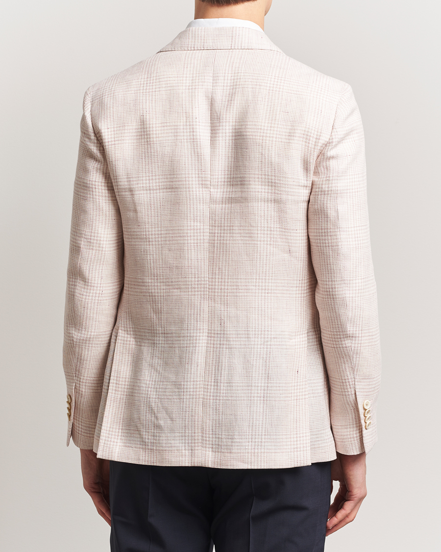 Herren | Sakkos | Lardini | Linen/Wool Glencheck Blazer Pink