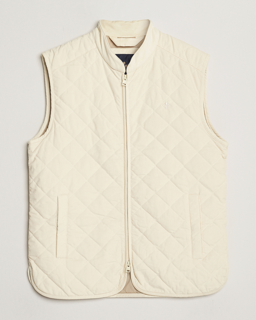 Herren | Jacken | Morris | Teddy Quilted Cord Vest Khaki