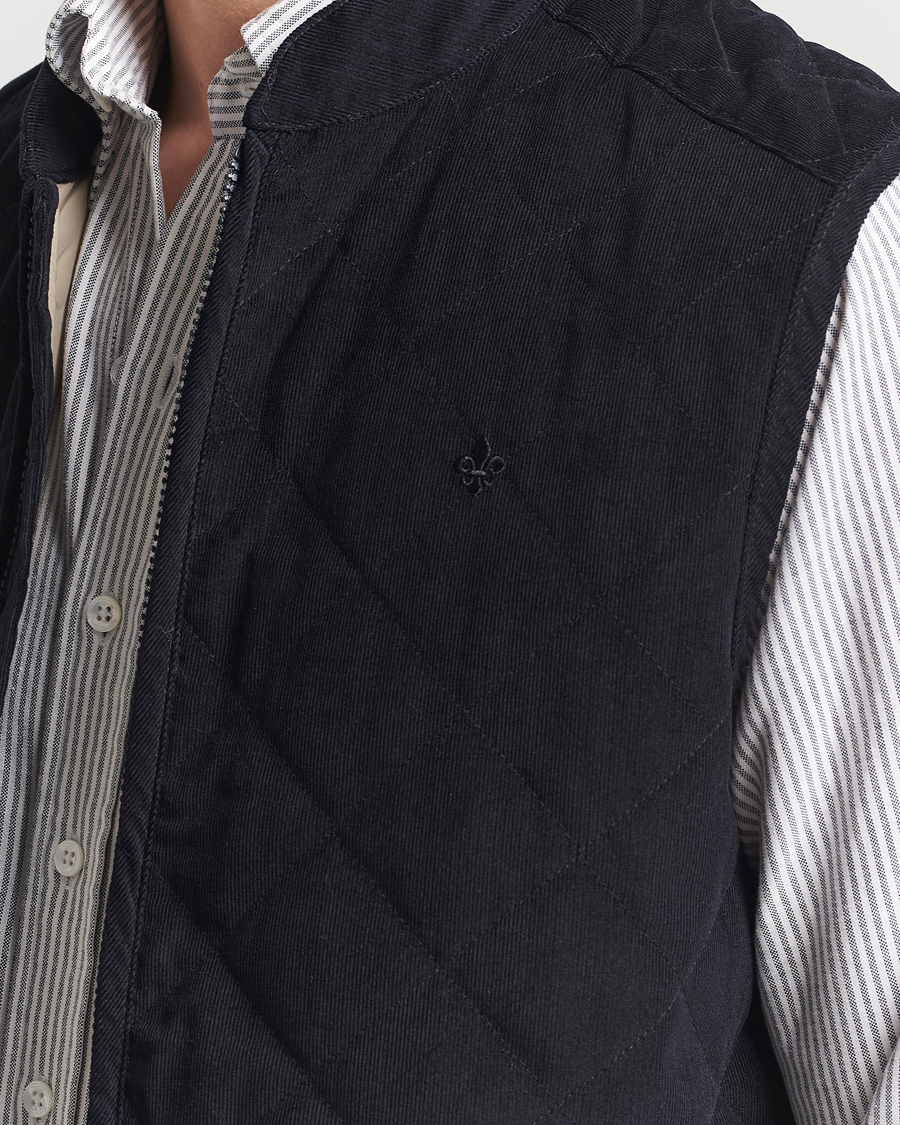 Herren | Jacken | Morris | Teddy Quilted Cord Vest Navy