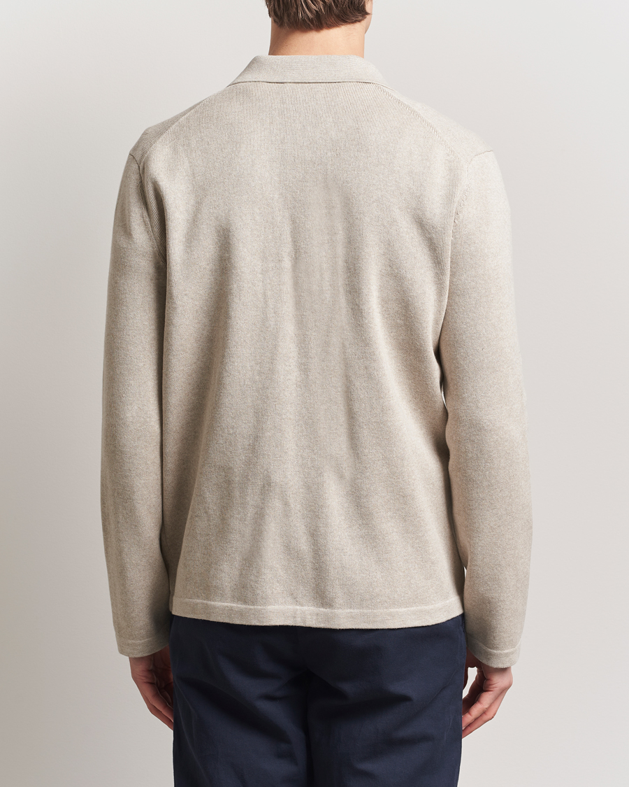 Herren | Hemden | Morris | Jake Knitted Shirt Jacket Beige