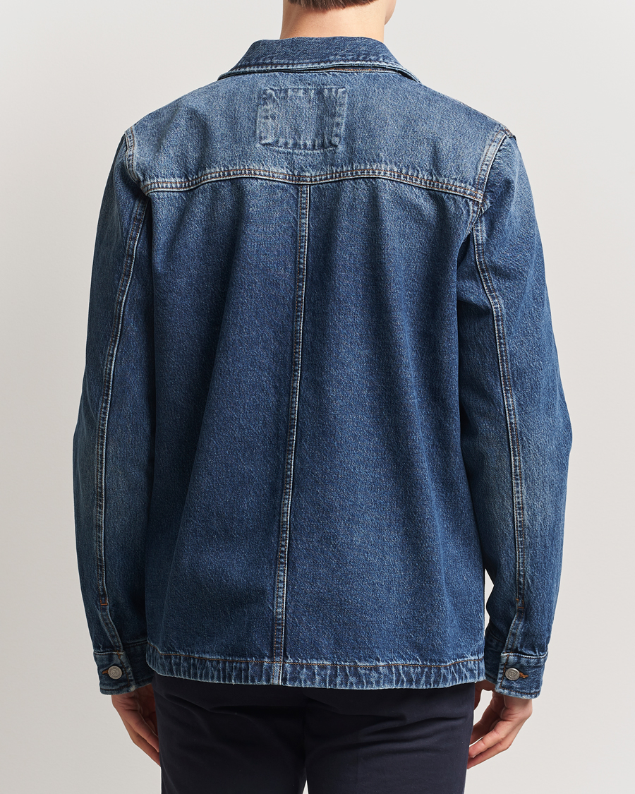 Herren | Hemden | Morris | Denim Shirt Jacket Blue