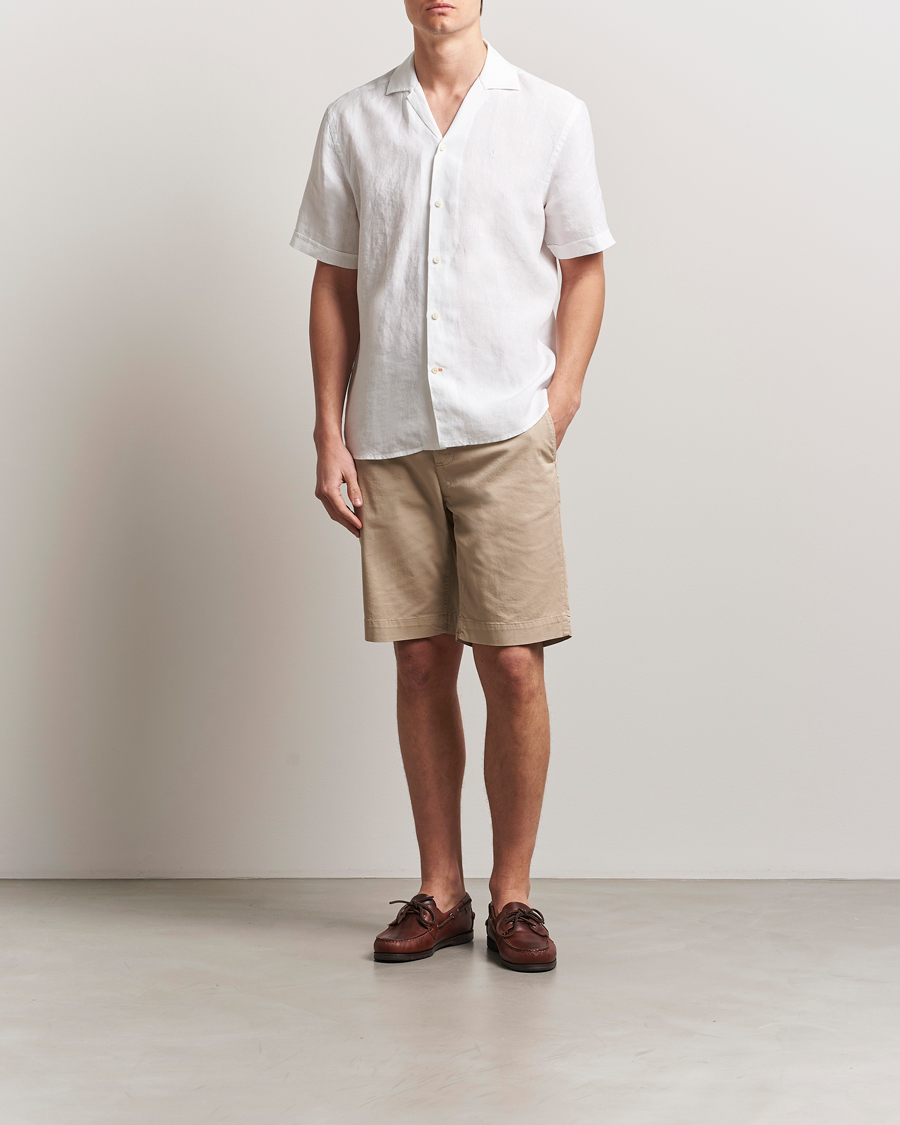 Herren | Hemden | Morris | Resort Linen Shirt White