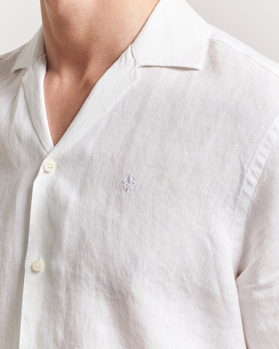 Herren | Hemden | Morris | Resort Linen Shirt White