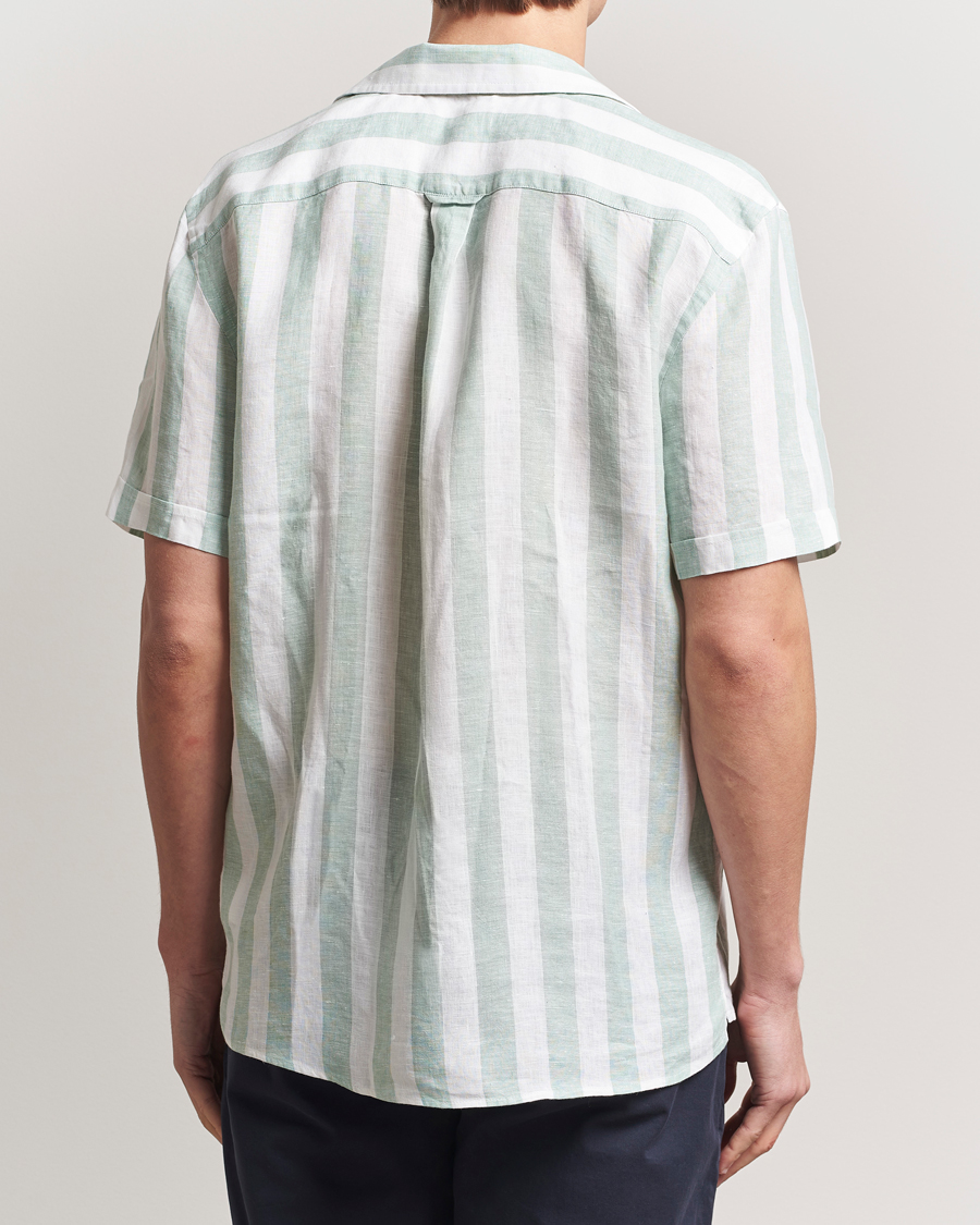 Herren | Hemden | Morris | Resort Linen Shirt Green
