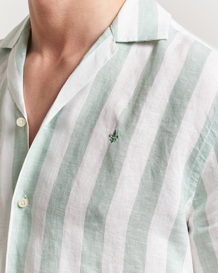 Herren | Hemden | Morris | Resort Linen Shirt Green