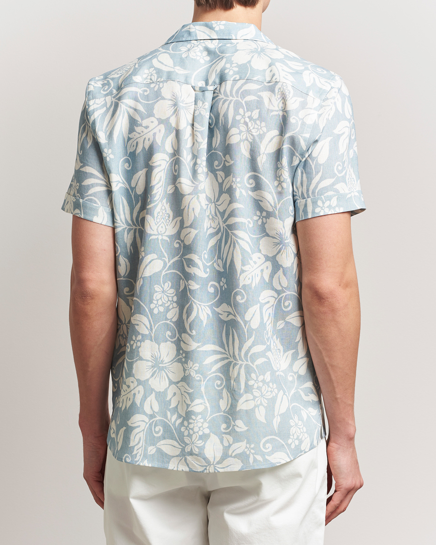 Herren | Hemden | Morris | Tropical Short Sleeve Shirt Blue