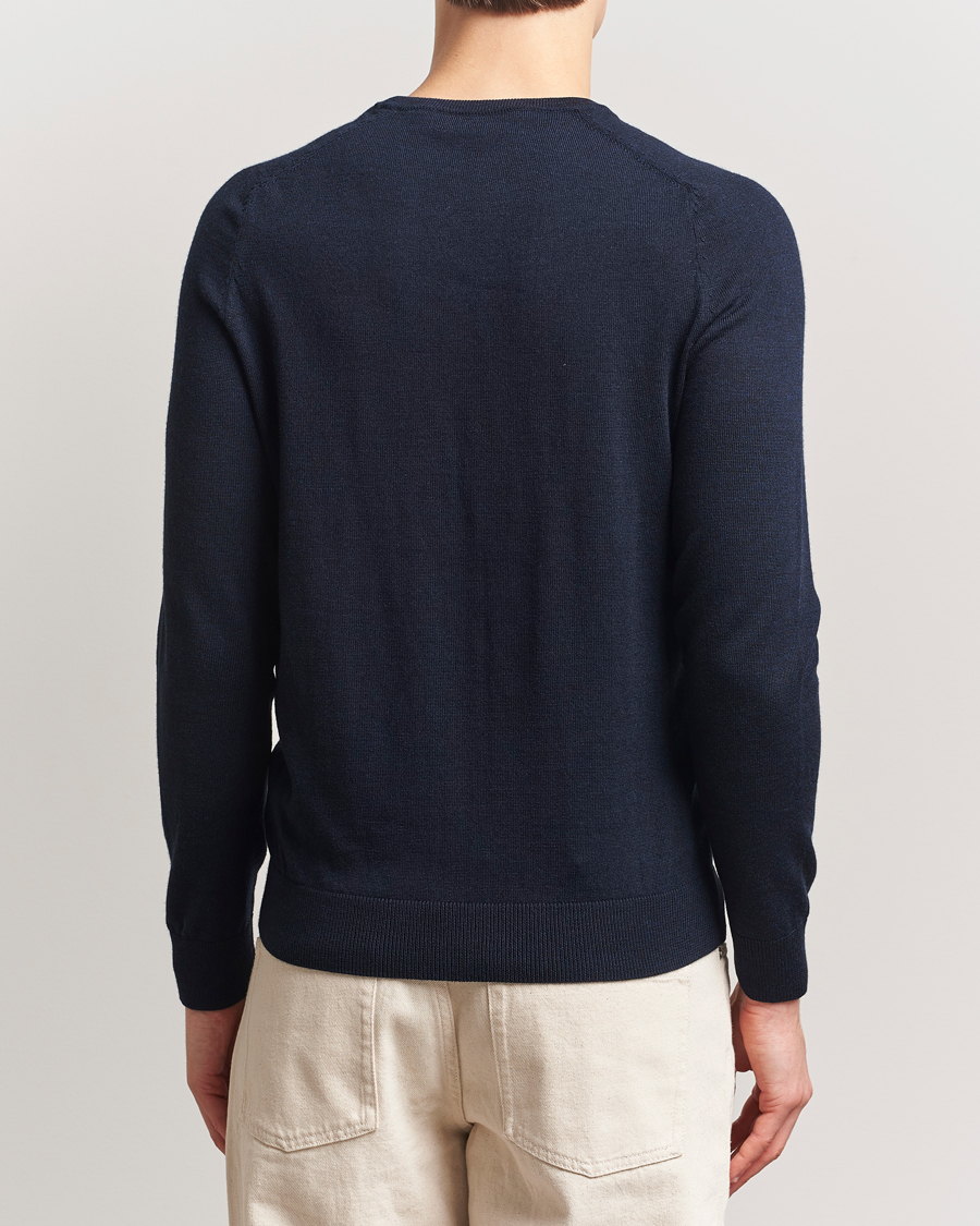 Herren | Pullover | Morris | Merino O-Neck Navy