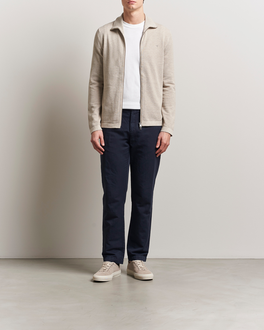 Herren | Pullover | Morris | Jake Zip Cardigan Khaki