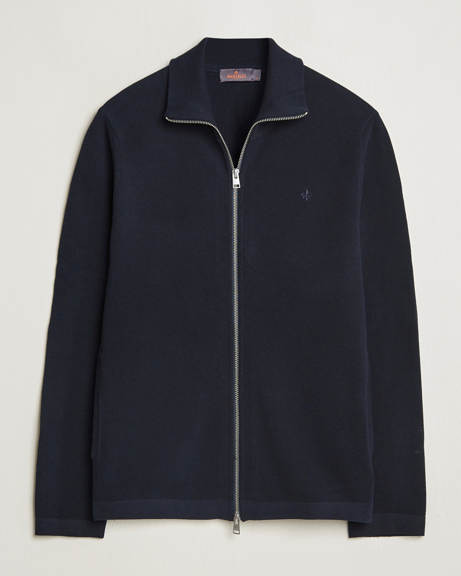 Herren | Pullover | Morris | Jake Zip Cardigan Dark Blue