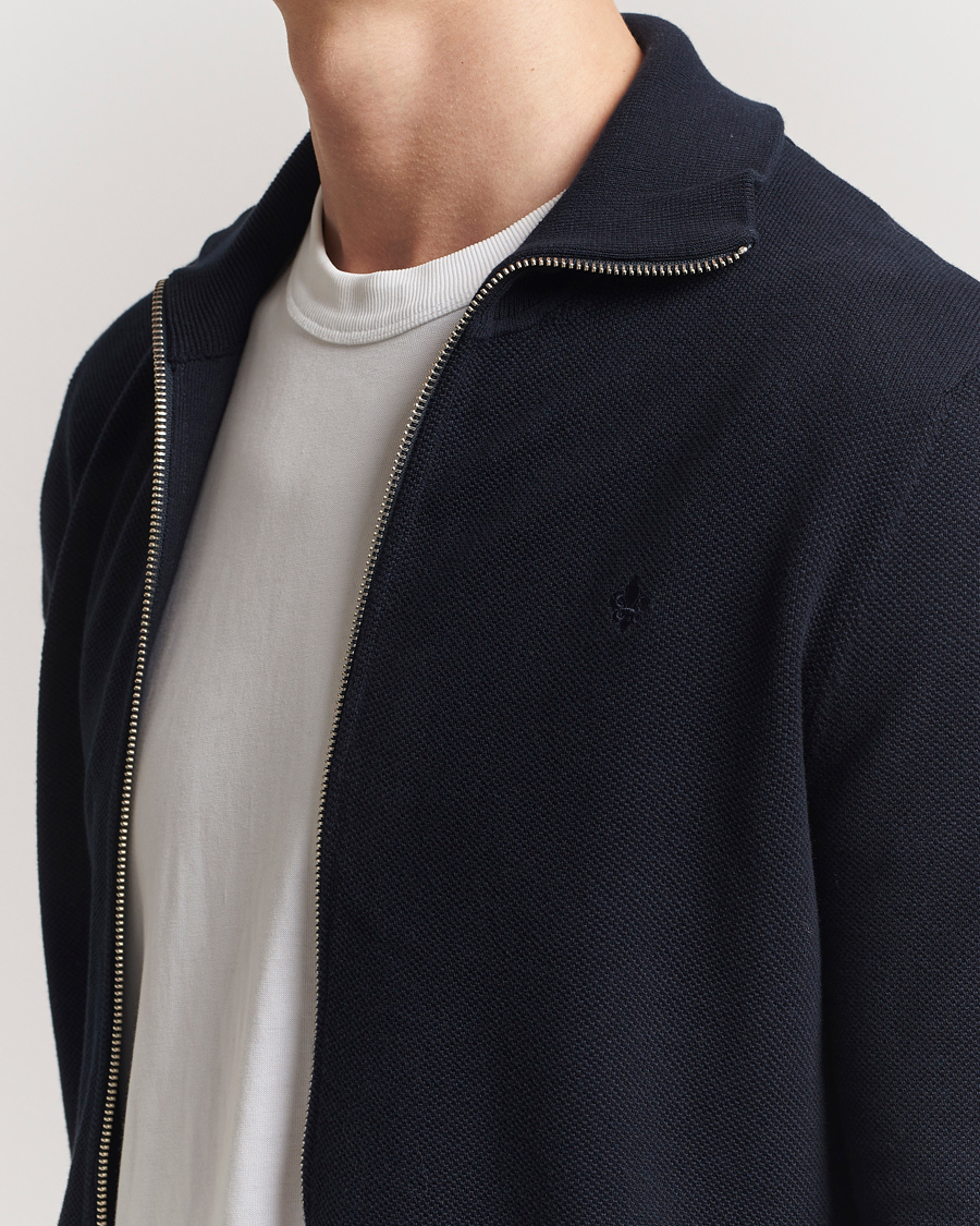 Herren | Pullover | Morris | Jake Zip Cardigan Dark Blue