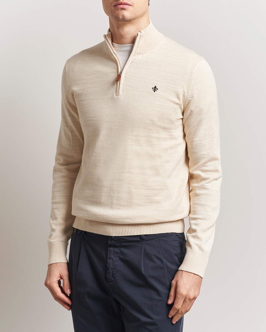 Herren | Pullover | Morris | Randall Half Zip Off White