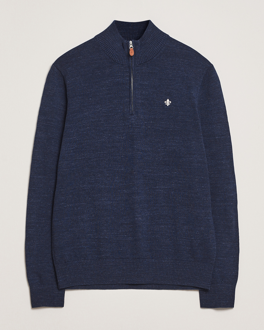 Herren | Pullover | Morris | Randall Half Zip Dark Blue