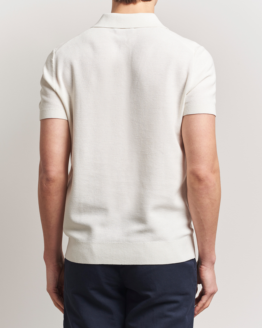 Herren | Poloshirts | Morris | Walter Knitted Polo Off White