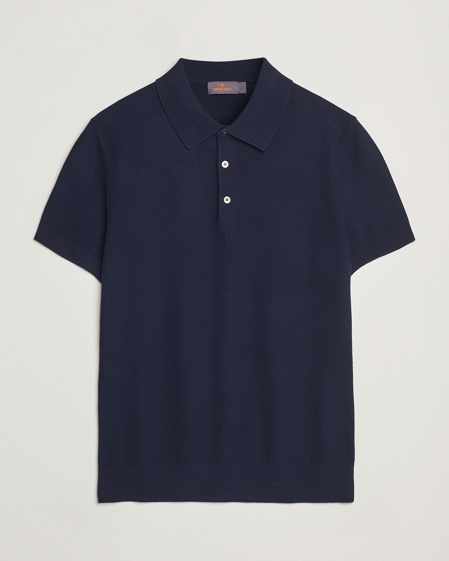 Herren | Poloshirts | Morris | Walter Knitted Polo Navy