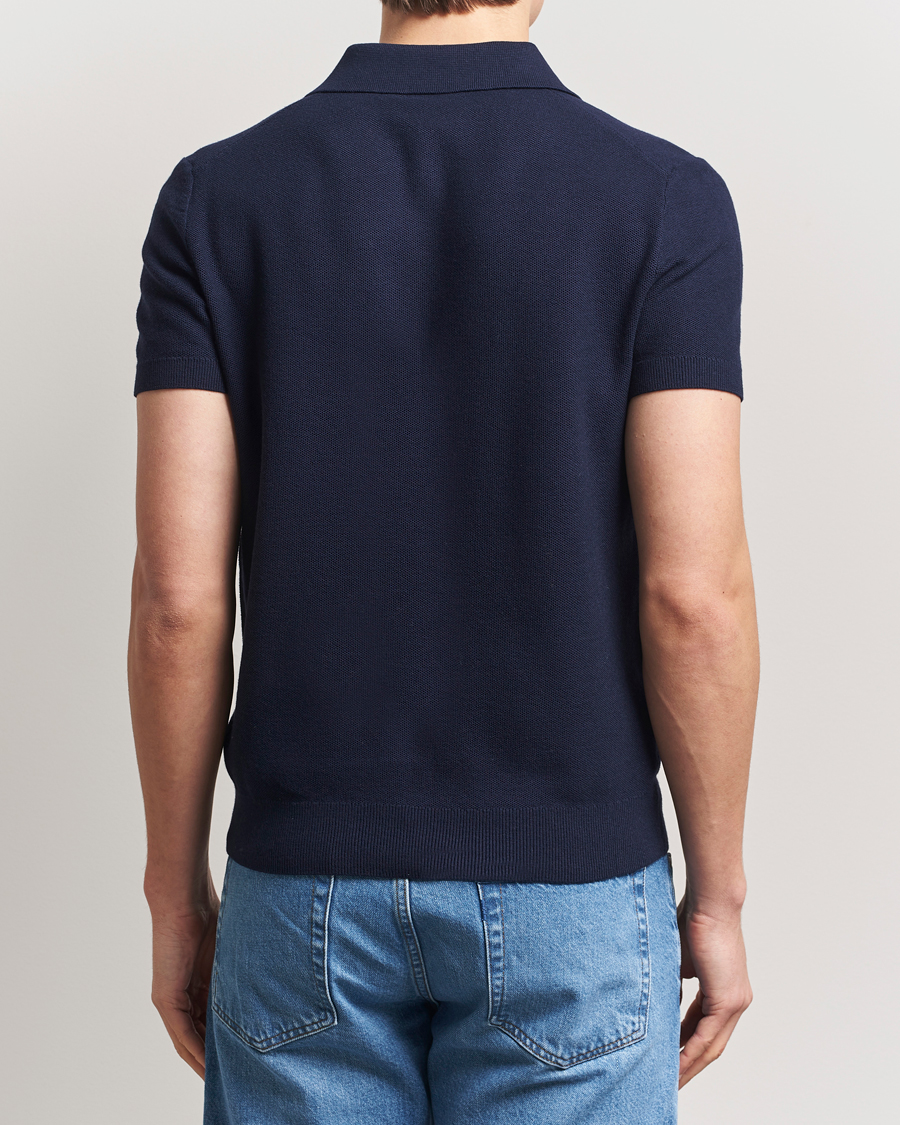 Herren | Poloshirts | Morris | Walter Knitted Polo Navy