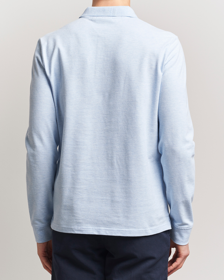 Herren | Pullover | Morris | Camden Long Sleeve Pique Light Blue