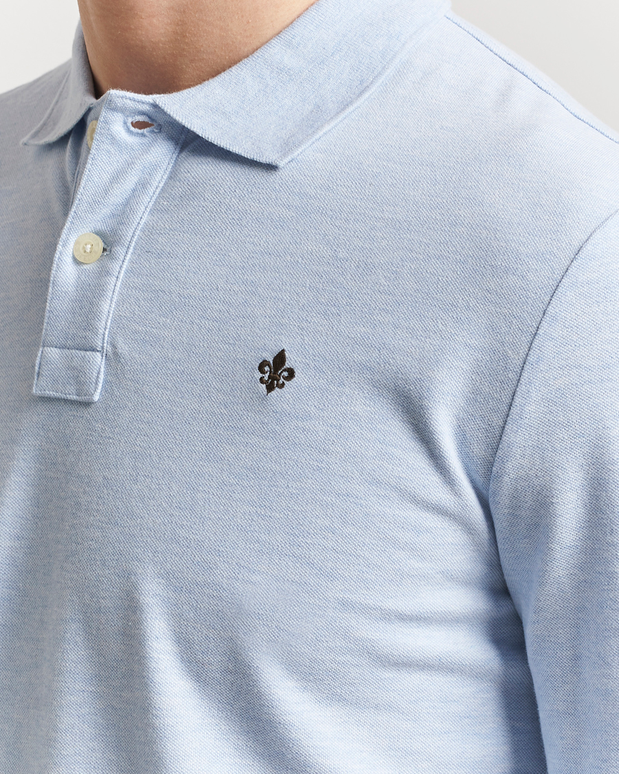 Herren | Pullover | Morris | Camden Long Sleeve Pique Light Blue
