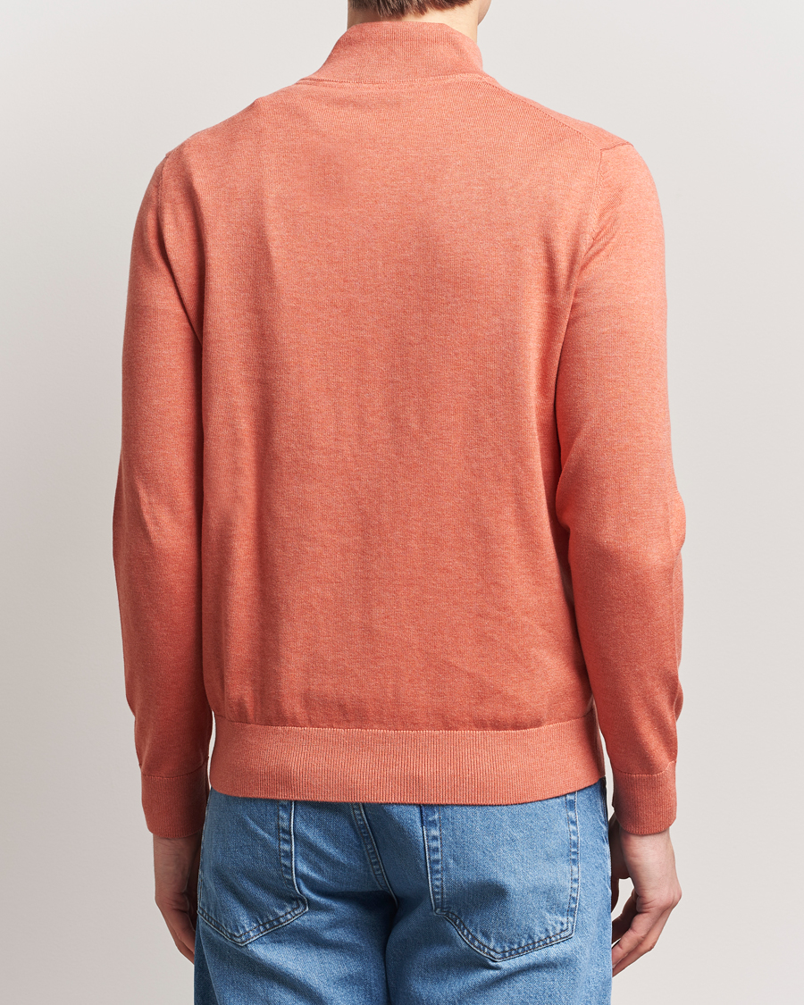 Herren | Pullover | Morris | Riley Cotton Half Zip Orange