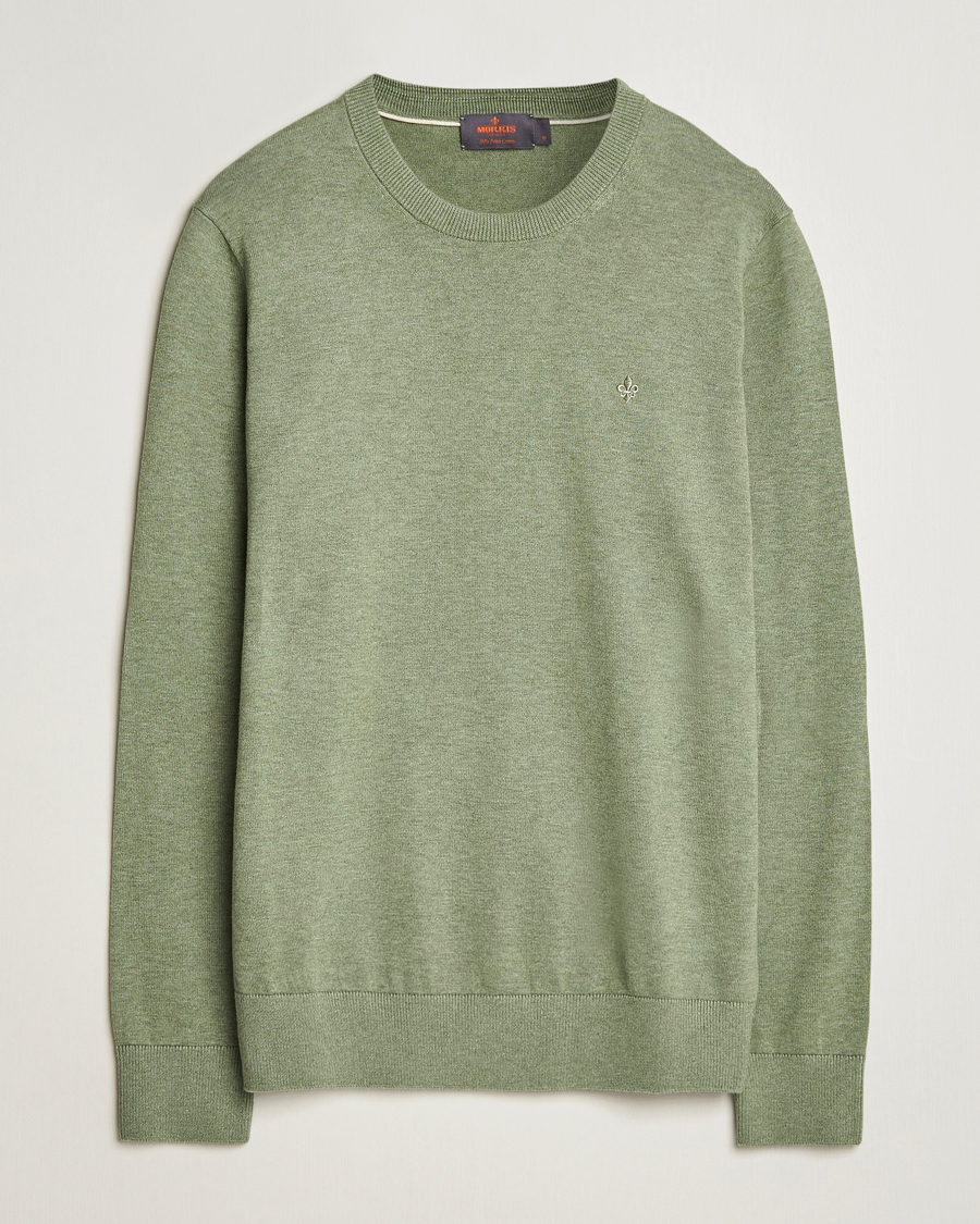 Herren | Pullover | Morris | Riley Cotton O-Neck Olive