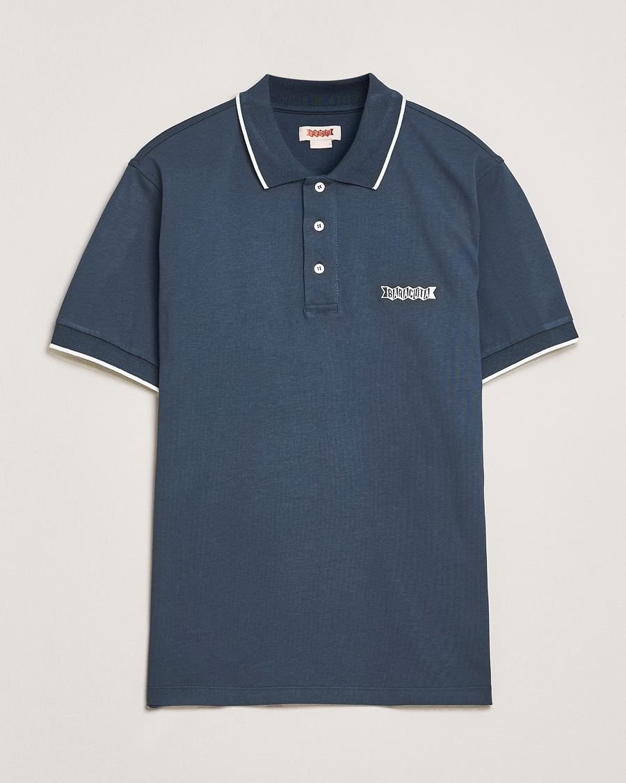 Herren | Poloshirts | Baracuta | Short Sleeve Cotton Jersey Polo Sea Storm
