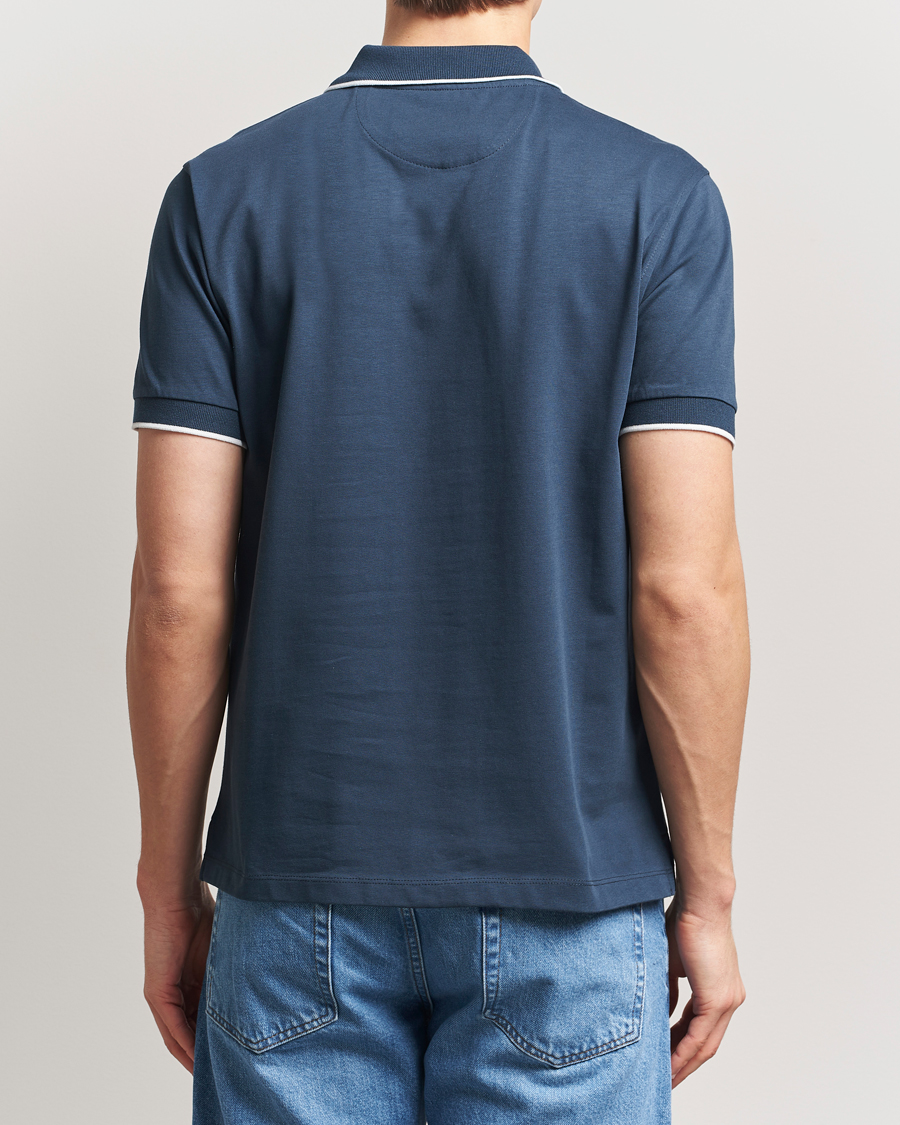 Herren | Poloshirts | Baracuta | Short Sleeve Cotton Jersey Polo Sea Storm