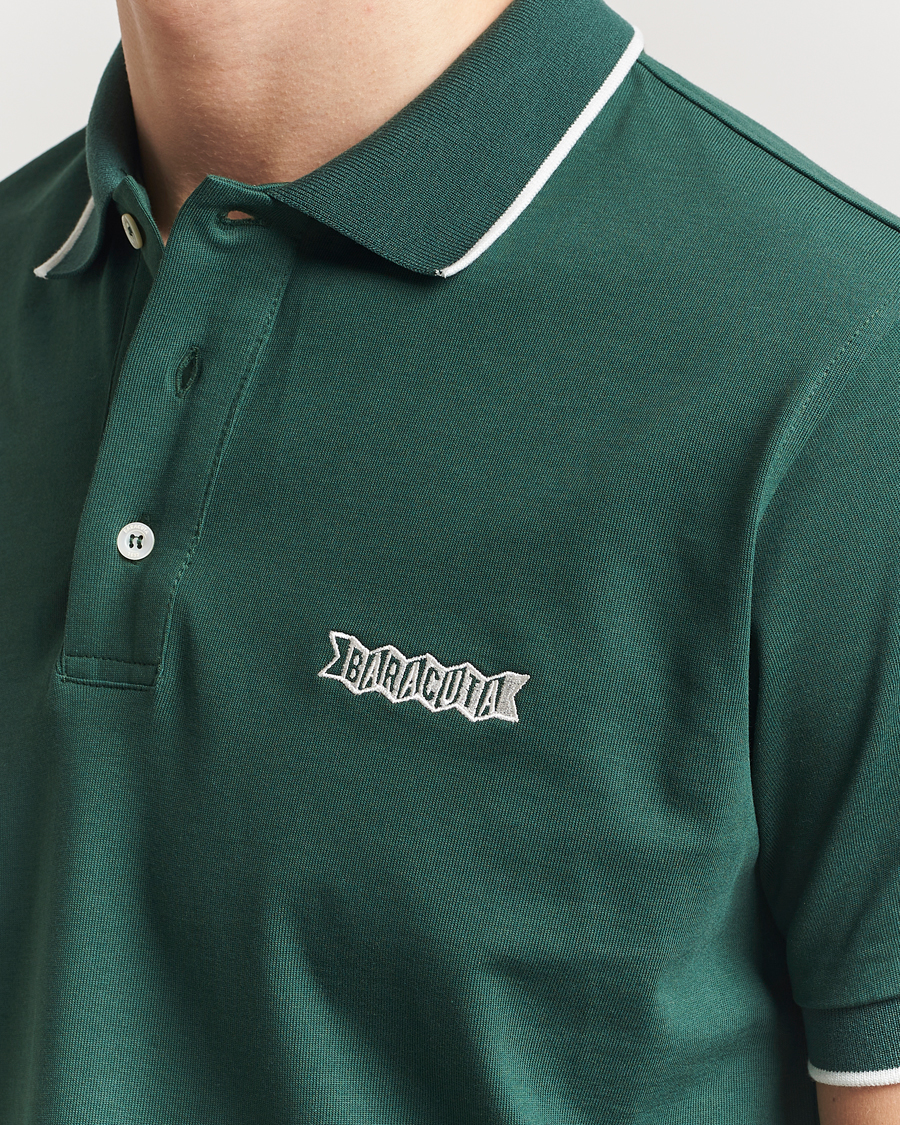 Herren | Poloshirts | Baracuta | Short Sleeve Cotton Jersey Polo Racing Green