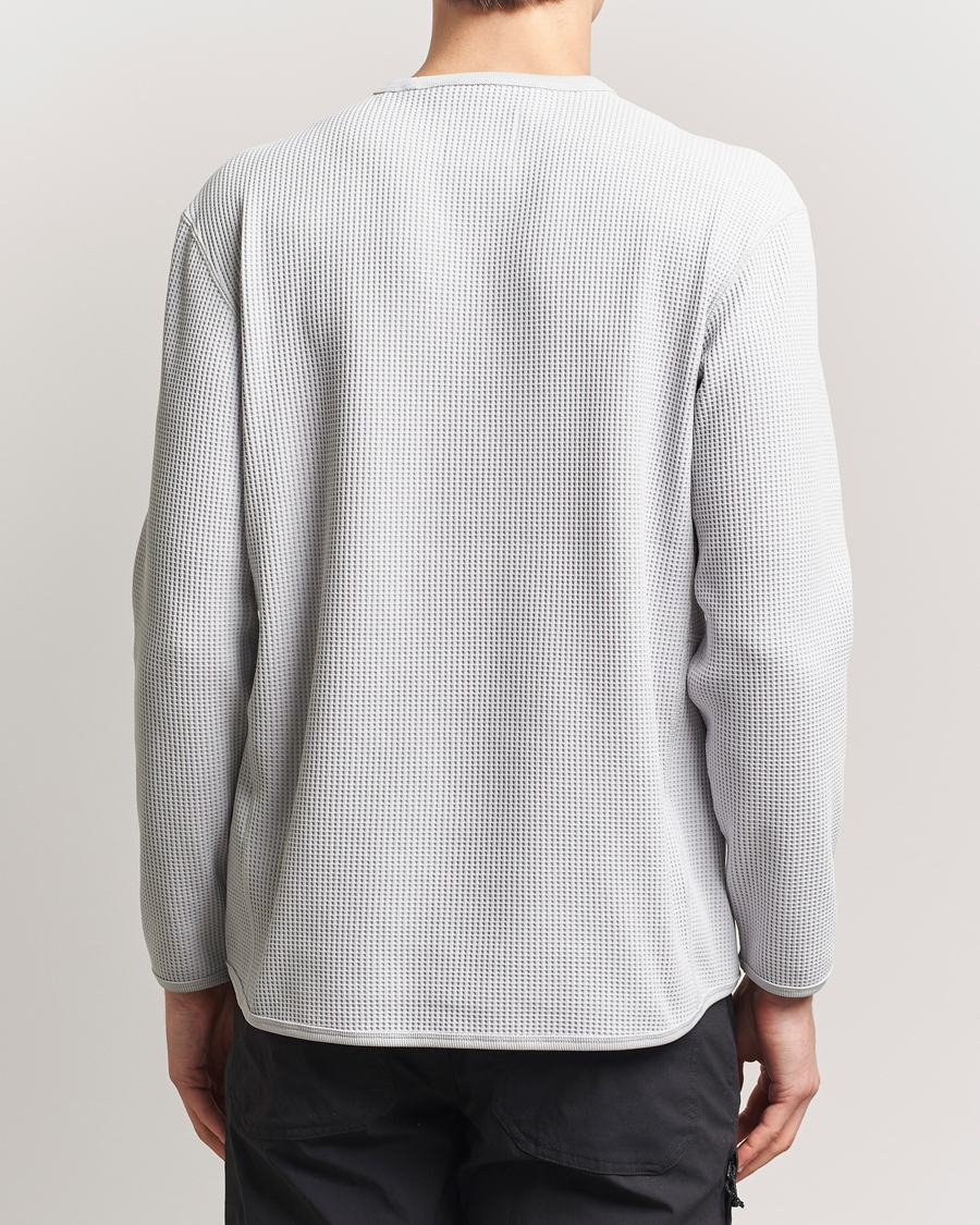 Herren | T-Shirts | Snow Peak | Dry Waffle Long Sleeve T-Shirt Light Grey
