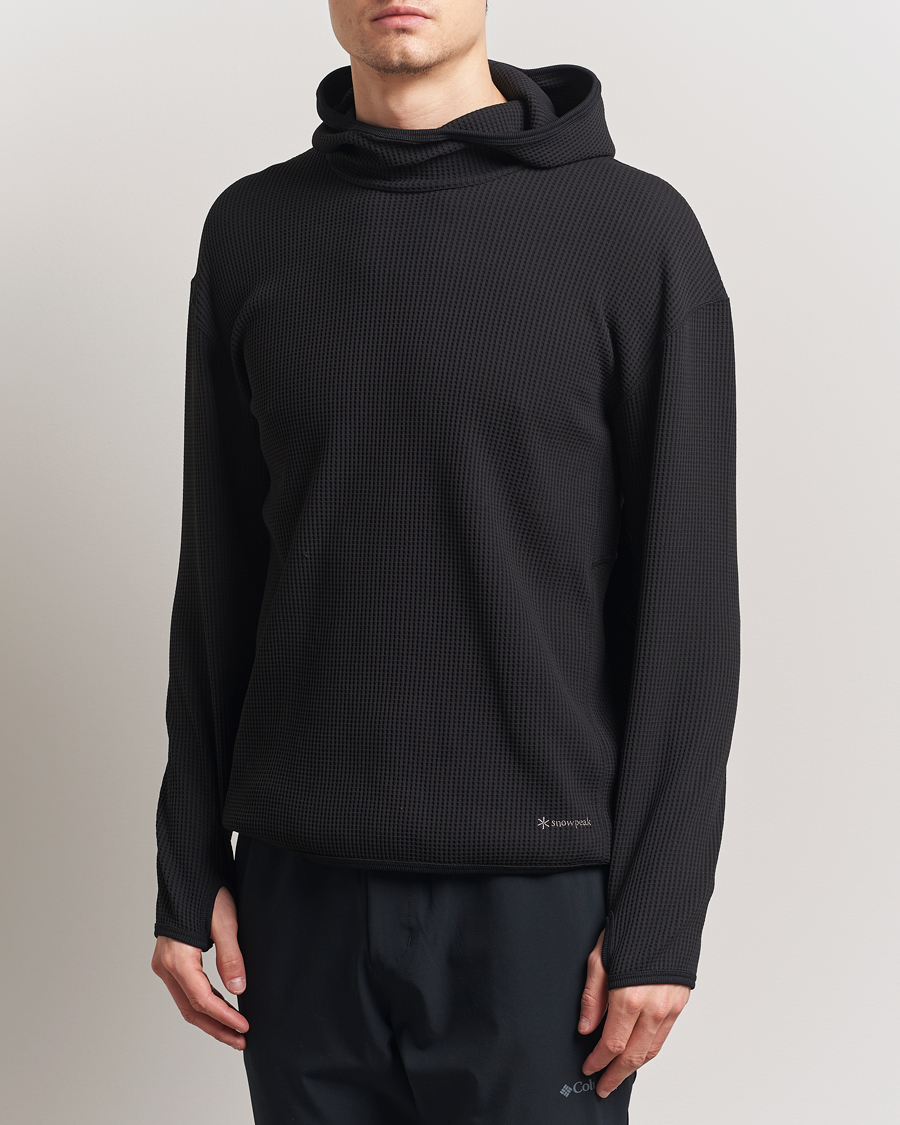 Herren | Pullover | Snow Peak | Dry Waffle Hoodie Black