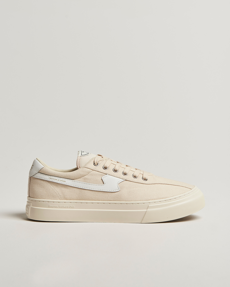 Herren | Sneaker | Stepney Workers Club | Dellow S-Strike Cupsole Canvas Sneaker Ecru/White