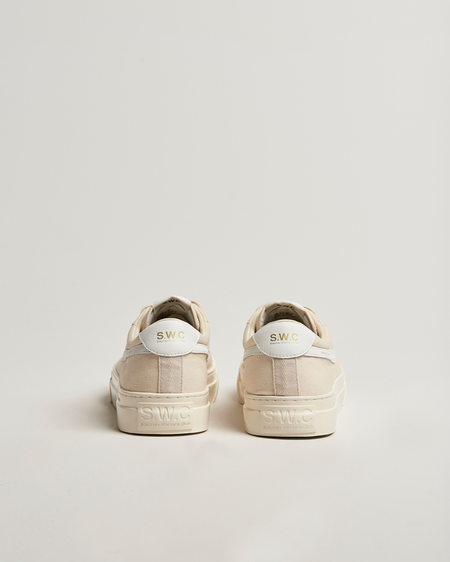 Herren | Sneaker | Stepney Workers Club | Dellow S-Strike Cupsole Canvas Sneaker Ecru/White