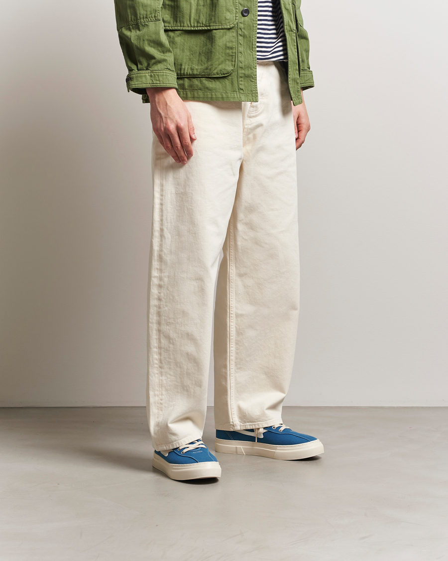 Herren | Stepney Workers Club Dellow S-Strike Cupsole Canvas Sneaker Sea Blue | Stepney Workers Club | Dellow S-Strike Cupsole Canvas Sneaker Sea Blue