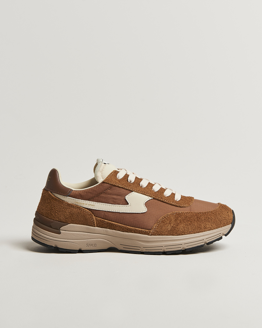 Herren | Stepney Workers Club Osier S-Strike Suede Mix Runner Sneaker Brown | Stepney Workers Club | Osier S-Strike Suede Mix Runner Sneaker Brown