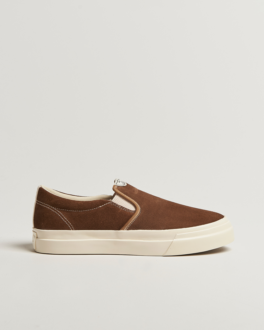 Herren | Stepney Workers Club Lister Suede Slip-On Sneaker Brown | Stepney Workers Club | Lister Suede Slip-On Sneaker Brown