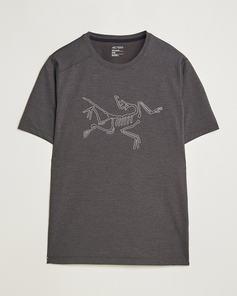 Herren | T-Shirts | Arc'teryx | Cormac Bird Logo Crew Neck T-Shirt Black Heather