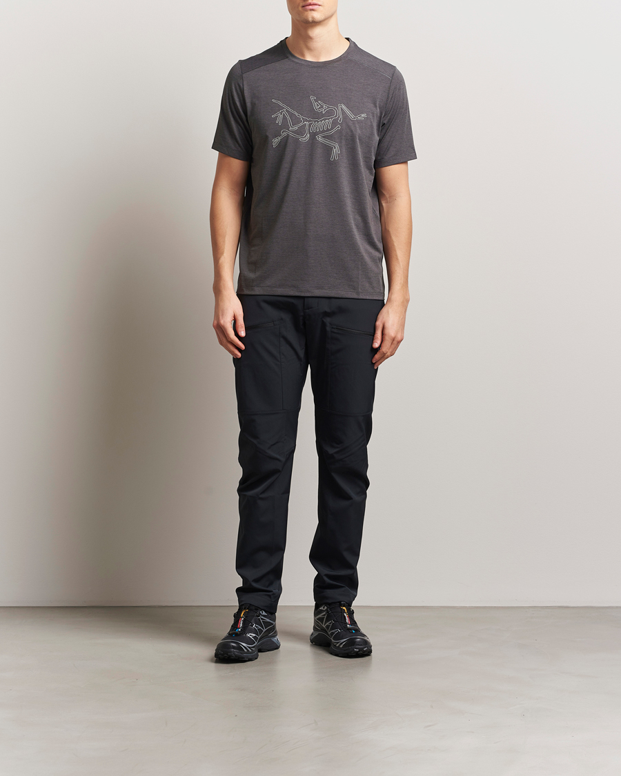 Herren | T-Shirts | Arc'teryx | Cormac Bird Logo Crew Neck T-Shirt Black Heather