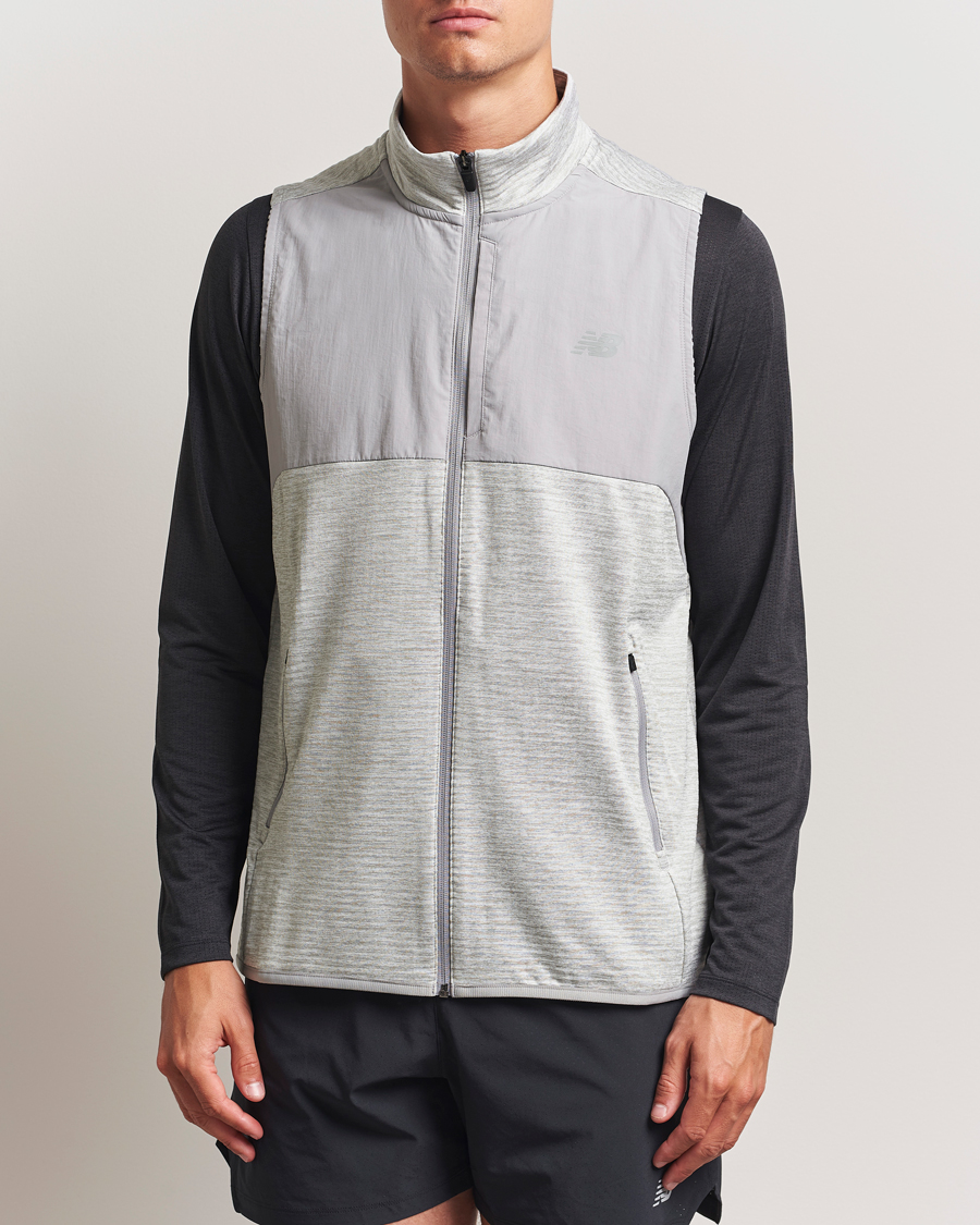 Herren | Jacken | New Balance Running | New Balance Heat Grid Vest Grey