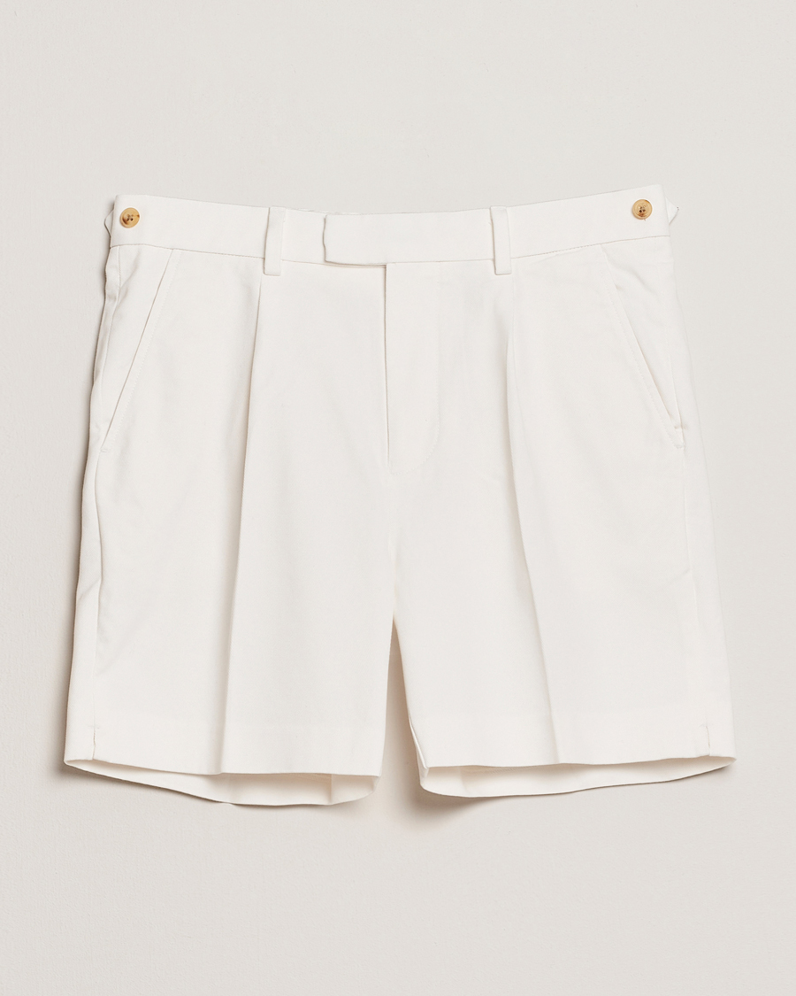 Herren | Shorts | GANT 240 Mulberry Street | Regular Fit Dressed Cotton Twill Shorts Eggshell