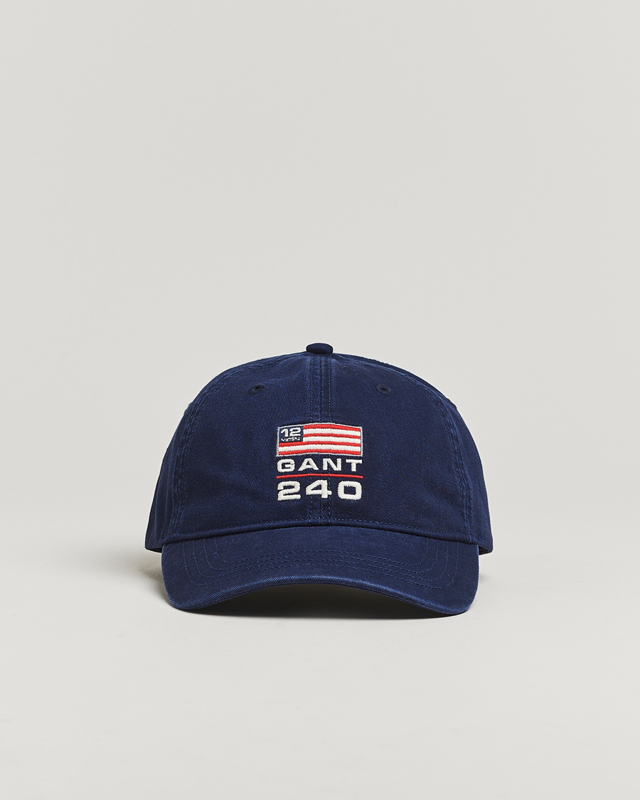 Herren | GANT 240 Mulberry Street 240 Flag Cap Classic Blue | GANT 240 Mulberry Street | 240 Flag Cap Classic Blue