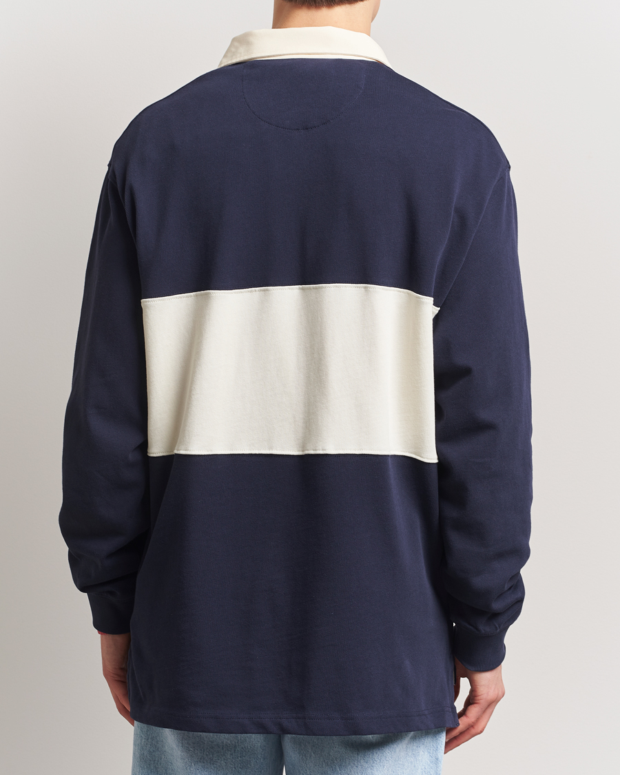 Herren | Pullover | GANT 240 Mulberry Street | Graphic Block Heavy Rugger Evening Blue