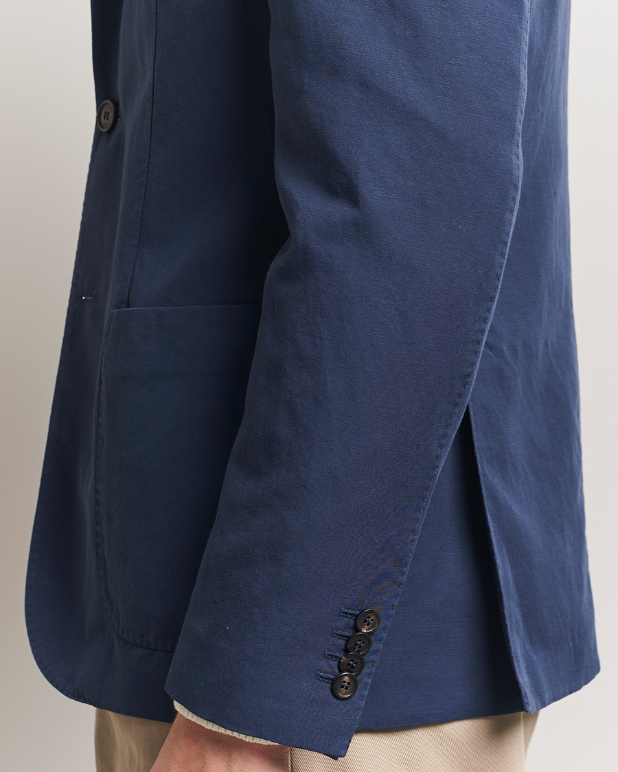 Herren | Sakkos | Incotex | Unconstructed Chinolino Blazer Navy