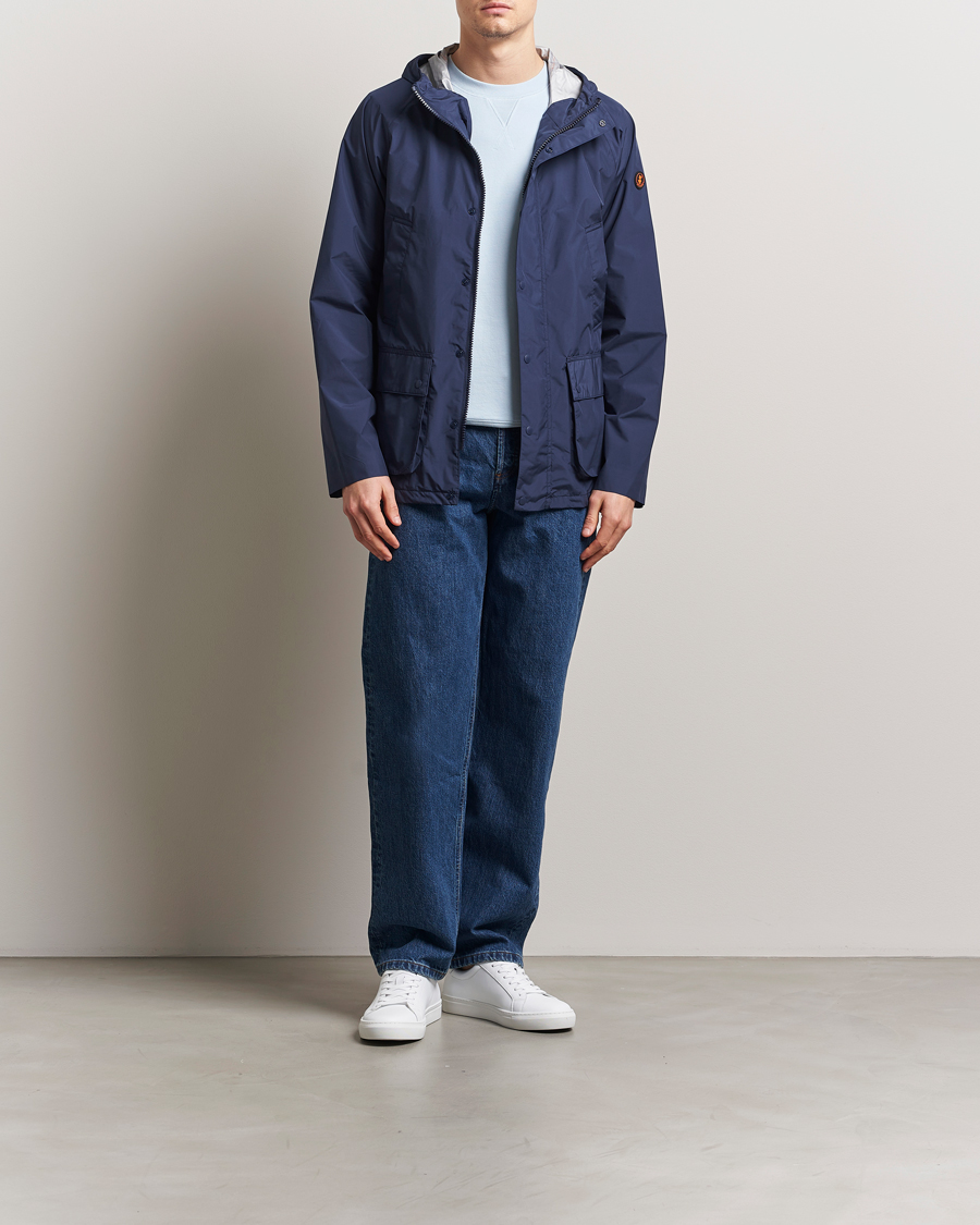 Herren | Jacken | Save The Duck | Ghibli Wind/Water Resistant Hooded Jacket Navy Blue